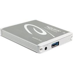 DeLock External Enclosure 2 x mSATA > USB 3.1 Gen 2 with RAID lagringspakning mSATA USB 3.1 (Gen 2)